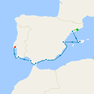 Spain & Portugal from Tarragona with Barcelona and Lisbon Stays