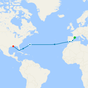 Transatlantic from Barcelona to New Orleans