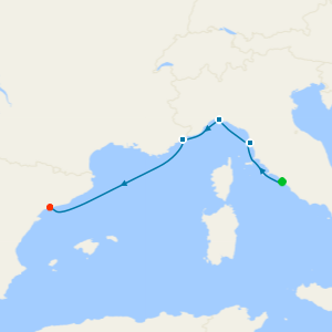 Europe Winter Riviera from Rome