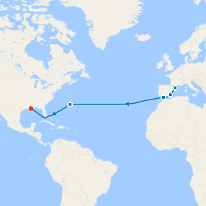 Transatlantic from Barcelona to New Orleans with Stay