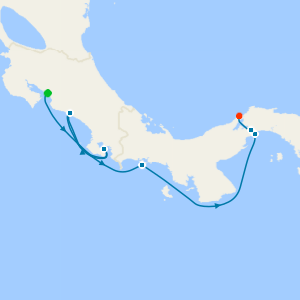 Costa Rica & Panama Canal from Puerto Caldera