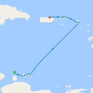 Aruba to San Juan