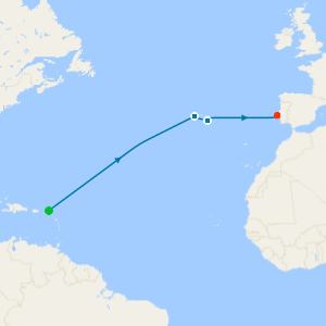 Transatlantic from St. Maarten to Lisbon