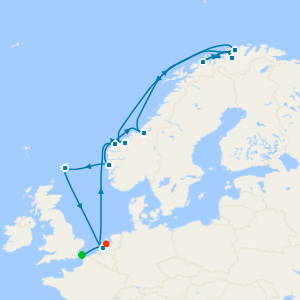 Arctic Journey & Northern Lights from Dover with Amsterdam Stay