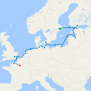 Best of Baroque Fly Cruise from Stockholm with Paris Stay