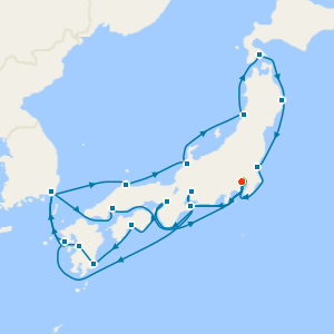 Tokyo Stay, Mount Fuji, Grand Circle of Japan and Spring Flowers