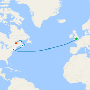Transatlantic crossing and Canada cruise from Southampton