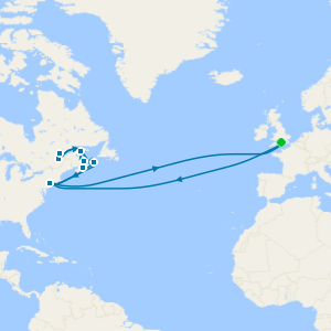 Transatlantic crossing and Canada cruise from Southampton