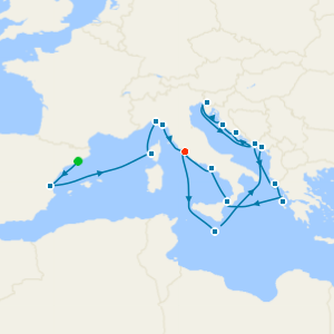 Mediterranean & Adriatic from Barcelona