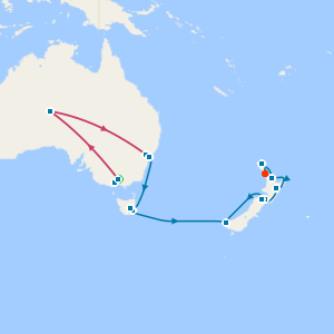 The Australian Trilogy: Melbourne, Uluru & Sydney Tour & Cruise New Zealand