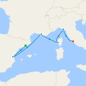 Italy, France & Spain from Barcelona