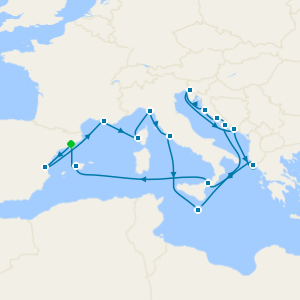 Mediterranean & Adriatic from Barcelona