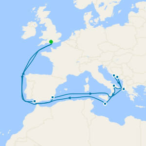 Central Mediterranean cruise from Southampton