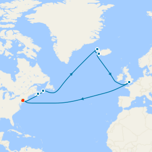 Transatlantic Crossing, Canada & Iceland from New York with Stay