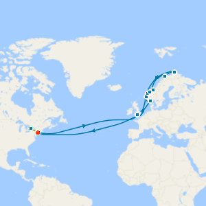 Niagara Falls & Norway & North Cape from New York with Stays