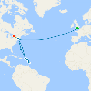 Niagara Falls & New York Stays with Transatlantic Crossing & Eastern Caribbean from Southampton
