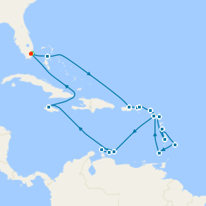 Southern Caribbean with Miami Beach Stay