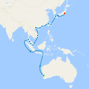 Treasures of South East Asia from Perth to Tokyo with Stays