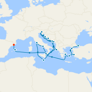 Mediterranean, Adriatic, Greece & Turkey from Istanbul with Stay