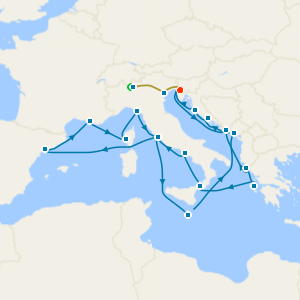 Lake Como and Venice Stays with Mediterranean & Adriatic from Trieste