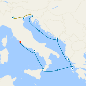 Lake Garda and Venice Stays with Italy, Greece & Croatia from Trieste