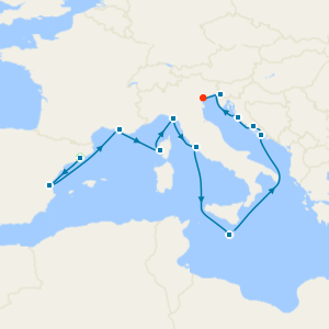 Mediterranean & Adriatic with Barcelona and Venice Stays