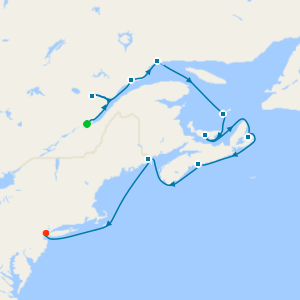 French Canada, & Nova Scotia from Quebec City to New York