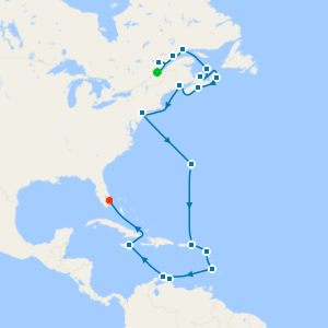 Grand Atlantic Odyssey from Quebec City to Fort Lauderdale