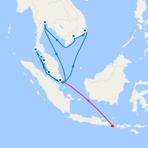 Malaysia, Thailand & Vietnam Cruise with Singapore Stay and Bali Beach Break