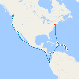 Pacific, Panama & Caribbean Explorer from Vancouver to New York