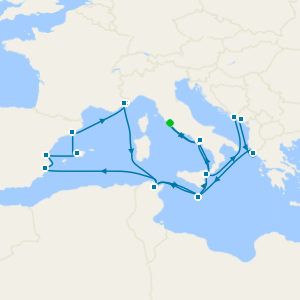 The Mediterranean, Adriatic & North Africa Discovery from Rome