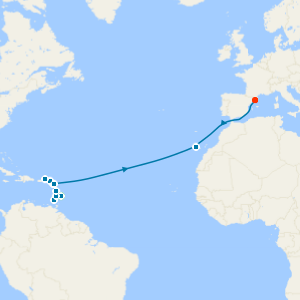 Grand Voyage from Barbados to Barcelona with Stay