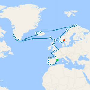 Sun, Fjords, and Glaciers from Barcelona to Oslo