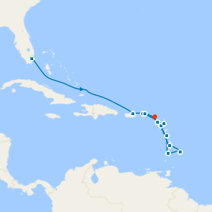 Southern Caribbean In Depth from Miami to Philipsburg - Fly Cruise