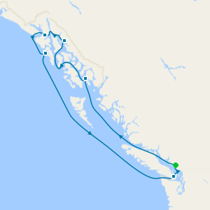 Wild Alaska: Fjords, Glaciers & Gold Rush Towns from Vancouver