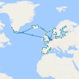 Grand Pathways of Europe from Barcelona to Amsterdam