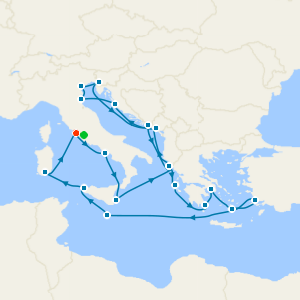 The Grand Italy, Greece & Adriatic Loop with Rome Stay 