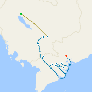 A Journey on the Mekong river cruise from Siem Reap