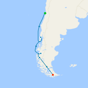 The Best of Chilean Fjords from Valparaiso to Ushuaia