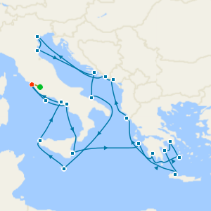 Adriatic & Mediterranean Gems with Stays in Rome and Valletta 