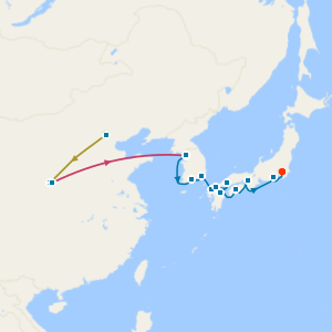 The Great Wall, Terracotta Warriors, Seoul, Hiroshima and Kobe to Tokyo