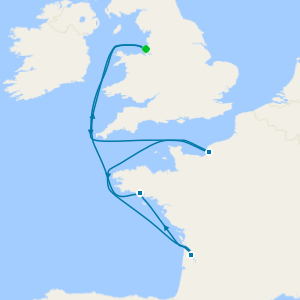 Secret 4* Cruise - Harbours & Vineyards of France from Liverpool