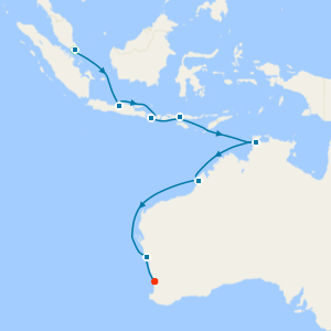 Indonesia & Australia from Singapore to Fremantle