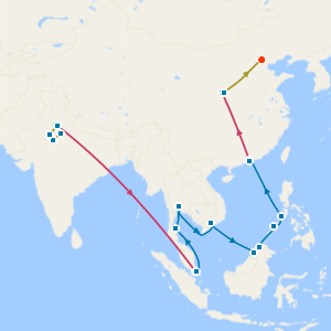 India's Tigers and Golden Triangle, Southeast Asia and China's Great Wall and Terracotta Warriors