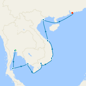 South East Asia Cruise to Hong Kong from Bangkok with 1 night Stay