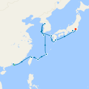 Japan & South Korea from Hong Kong to Tokyo with 1 Night Stay