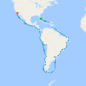 Grand South America Adventure from Miami to Los Angeles