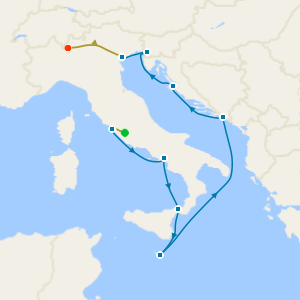 Inaugural Voyage! Lake Como, Venice & Rome Stays with Mediterranean Debut Cruise