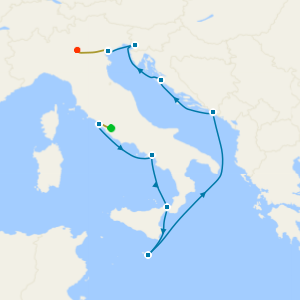 Inaugural Voyage! Lake Garda, Venice & Rome Stays with Mediterranean Debut Cruise