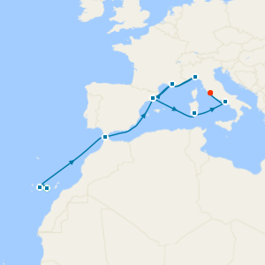 Gran Canaria to Rome with Stay